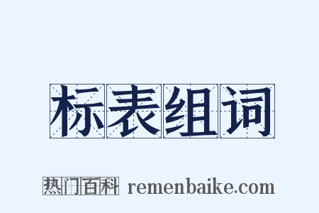 标表组词是什么意思的图片